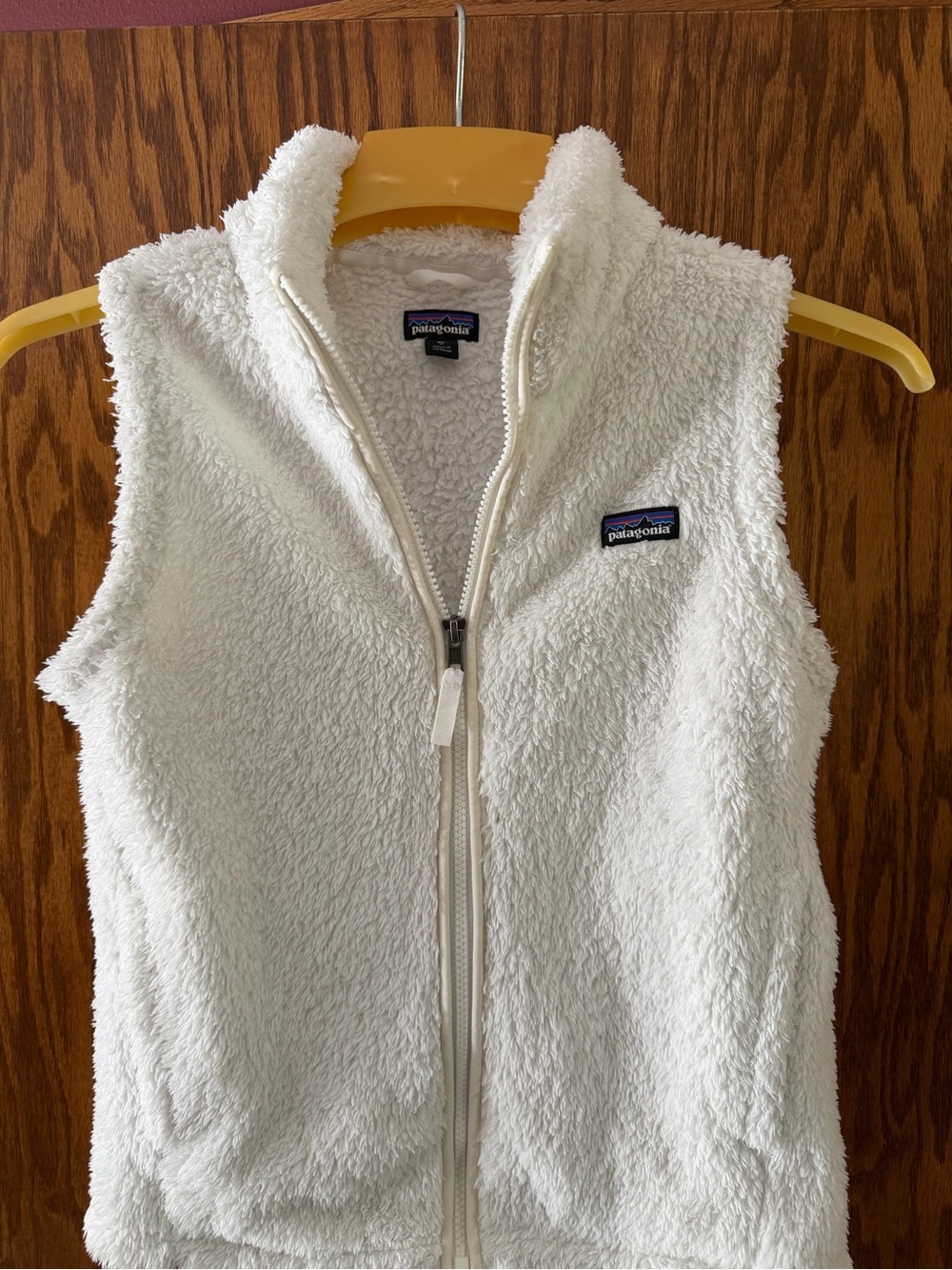 Patagonia Cream Sherpa Fleece Vest - Women's Sleeveless Zip